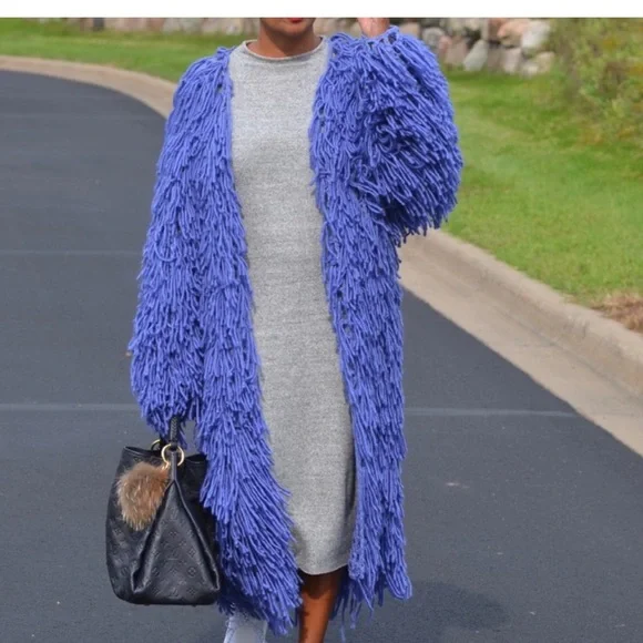 Nasty Gal shaggy cardigan - Picture 10 of 11